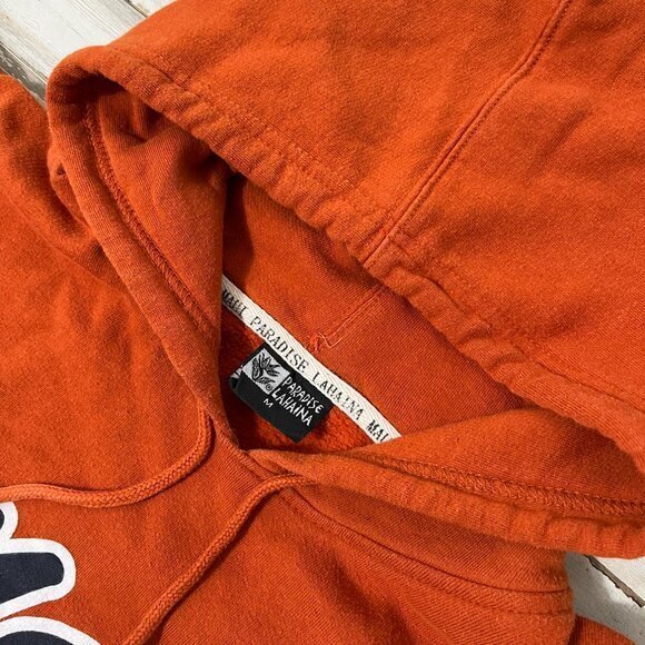 Vintage Y2k Maui Hawaii Orange Blue Hoodie Sweatshirt Mens Size‎ Medium - Picture 3 of 7
